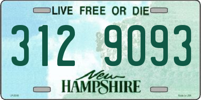 NH license plate 3129093