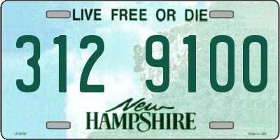 NH license plate 3129100