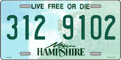NH license plate 3129102