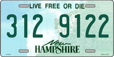 NH license plate 3129122