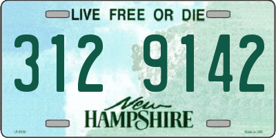 NH license plate 3129142