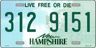 NH license plate 3129151