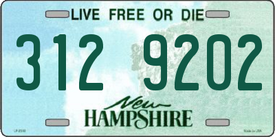NH license plate 3129202