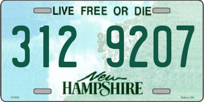 NH license plate 3129207