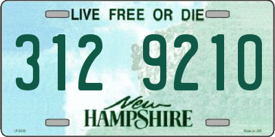 NH license plate 3129210