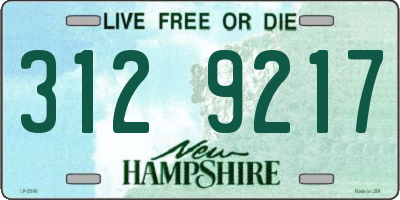 NH license plate 3129217