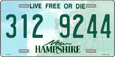 NH license plate 3129244