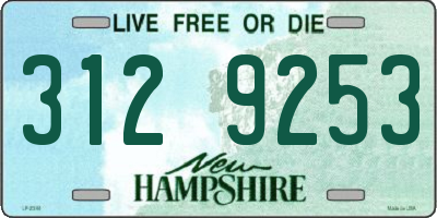 NH license plate 3129253
