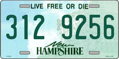 NH license plate 3129256