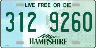 NH license plate 3129260