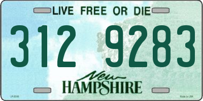 NH license plate 3129283