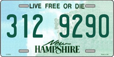 NH license plate 3129290