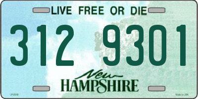 NH license plate 3129301