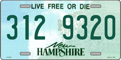 NH license plate 3129320