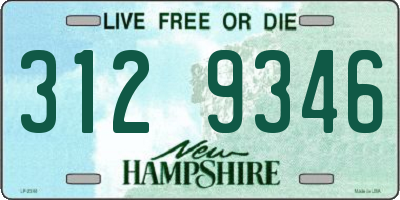 NH license plate 3129346