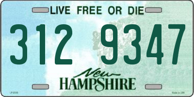 NH license plate 3129347