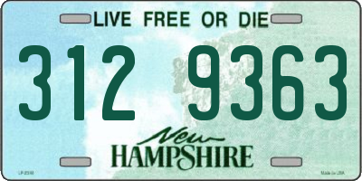 NH license plate 3129363