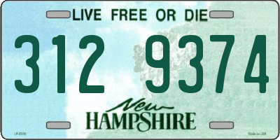 NH license plate 3129374