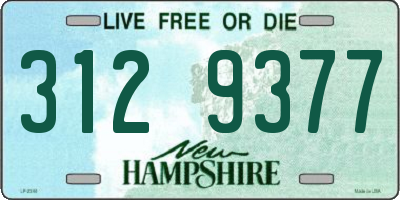 NH license plate 3129377