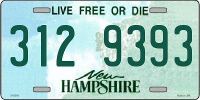 NH license plate 3129393