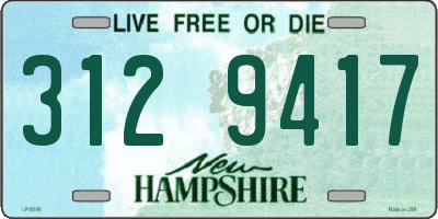 NH license plate 3129417