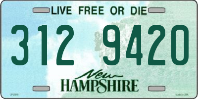 NH license plate 3129420