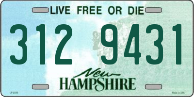NH license plate 3129431