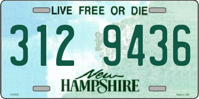 NH license plate 3129436