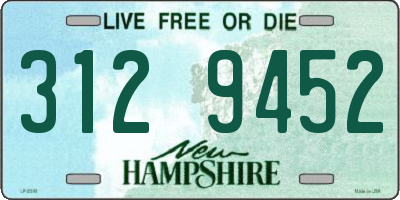 NH license plate 3129452