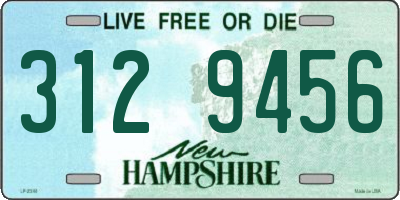 NH license plate 3129456