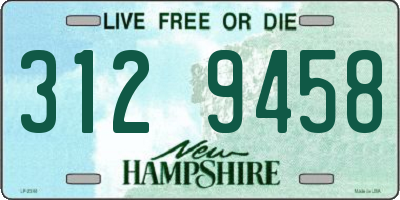 NH license plate 3129458