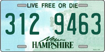 NH license plate 3129463