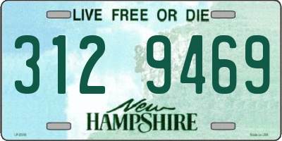 NH license plate 3129469