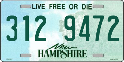NH license plate 3129472