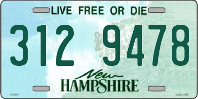 NH license plate 3129478