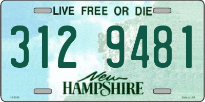 NH license plate 3129481
