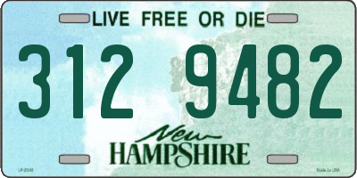 NH license plate 3129482