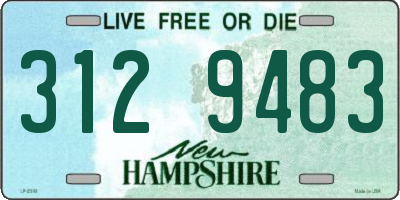 NH license plate 3129483
