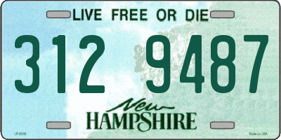 NH license plate 3129487