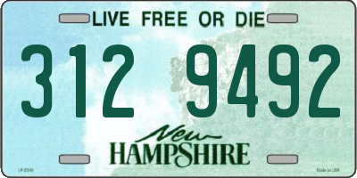 NH license plate 3129492