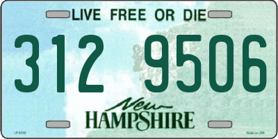 NH license plate 3129506