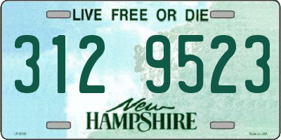 NH license plate 3129523
