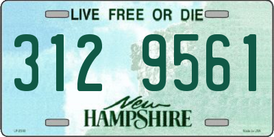 NH license plate 3129561
