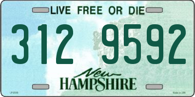 NH license plate 3129592