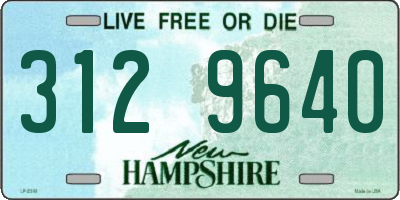 NH license plate 3129640