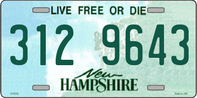 NH license plate 3129643