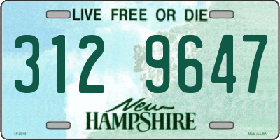 NH license plate 3129647