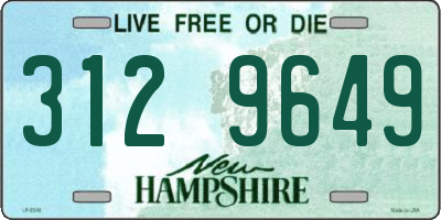 NH license plate 3129649