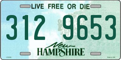 NH license plate 3129653