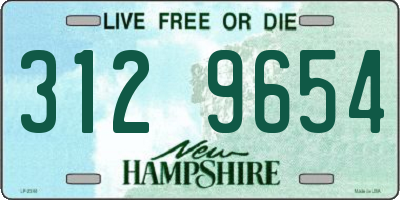 NH license plate 3129654